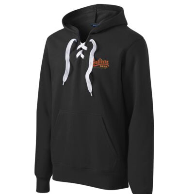 Centlivre - Lace Up Pullover Hooded Sweatshirt Thumbnail